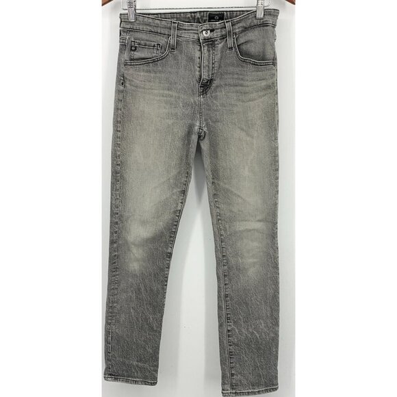 Adriano Goldschmied AG SIze 26 26R Women Ex Boyfriend Slim Gray Jean Stretch EUC - Picture 1 of 7
